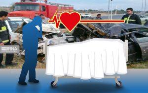 برخورد دو خودروی سواری در مسیر شادگان برخورد دو خودروی سواری در مسیر شادگان