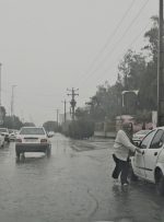 آب گرفتگی برخی از نقاط شهرهای خوزستان در بارندگی اخیر