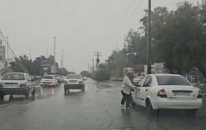 آب گرفتگی برخی از نقاط شهرهای خوزستان در بارندگی اخیر